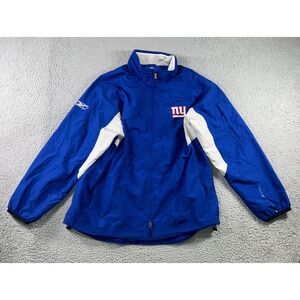 Vintage Reebok New York Giants NFL On Field Jacket Men Large Full Zip Retro 90s